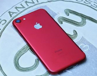 苹果7p红色版多少钱:苹果7P红色版正面什么颜色